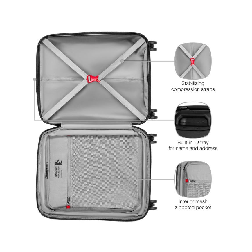 Wenger - Valise de voyage à roulettes 36 l Prymo noir