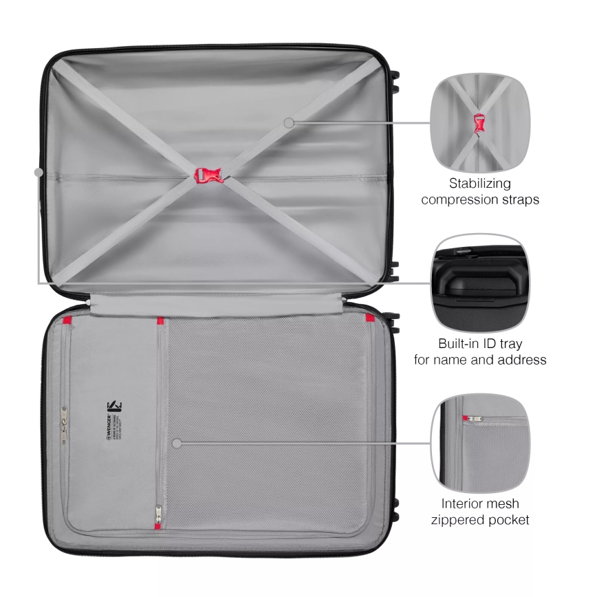 Wenger - Valise de voyage à roulettes 93 l Prymo noir