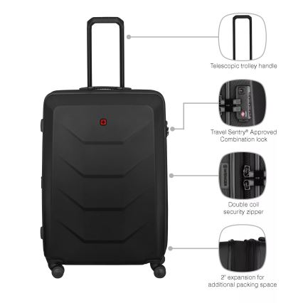 Wenger - Valise de voyage à roulettes 93 l Prymo noir