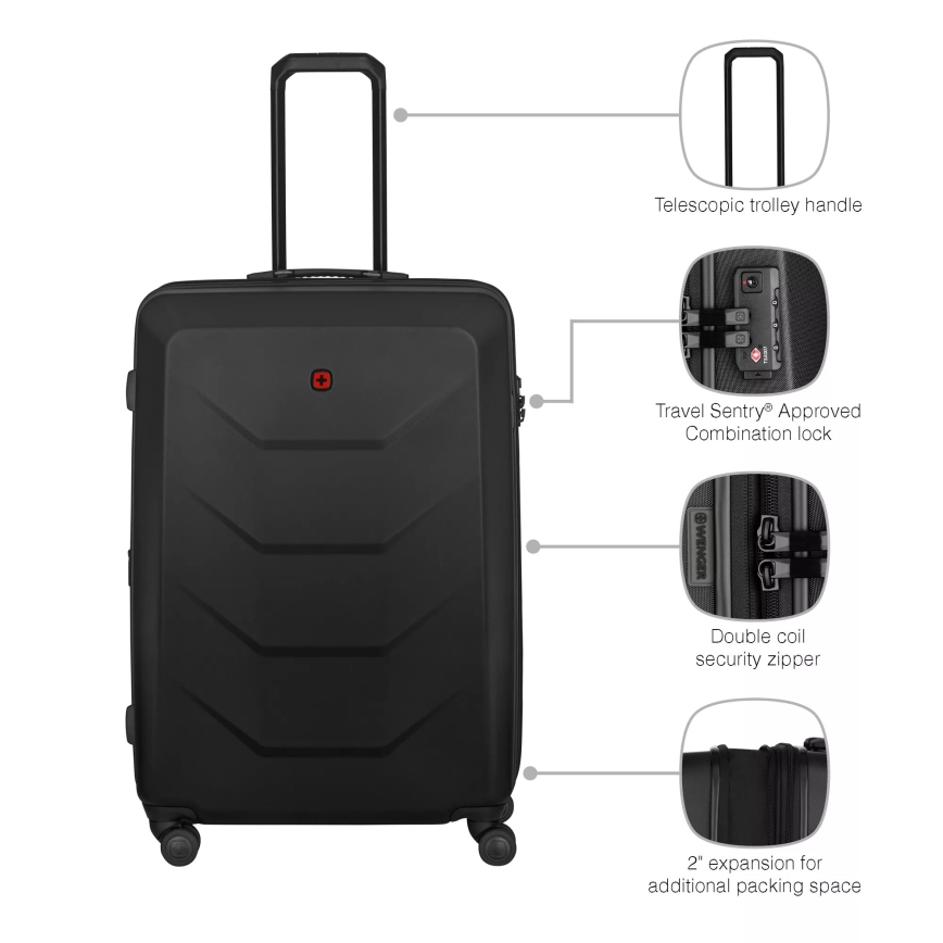 Wenger - Valise de voyage à roulettes 93 l Prymo noir