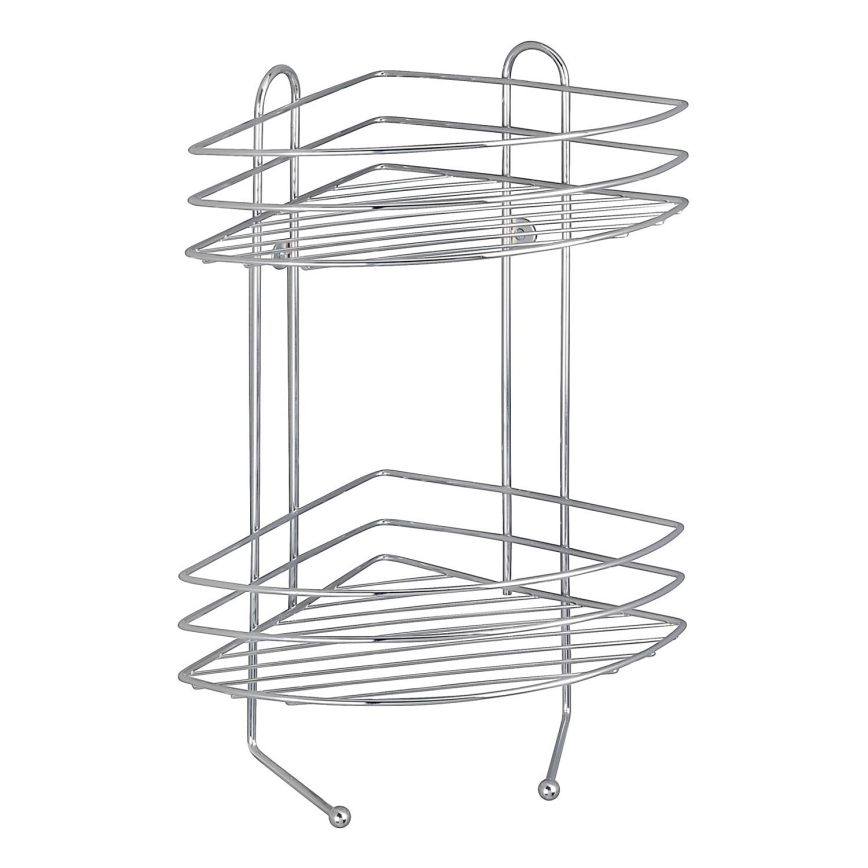 WENKO 15498100 - Étagère d'angle EXCLUSIVE 23x30,5 cm chrome brillant