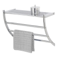 WENKO 15578100 - Porte-serviettes PESCARA 56 x 46 cm, chrome brillant