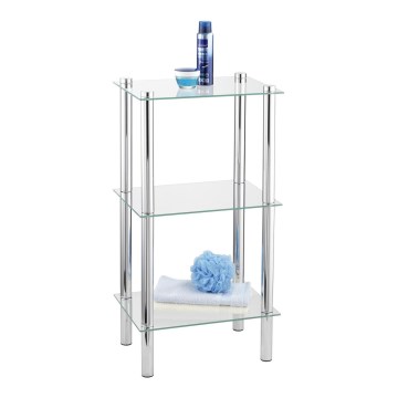 WENKO 15851100 - Étagère YAGO 40x74 cm argentée/transparente