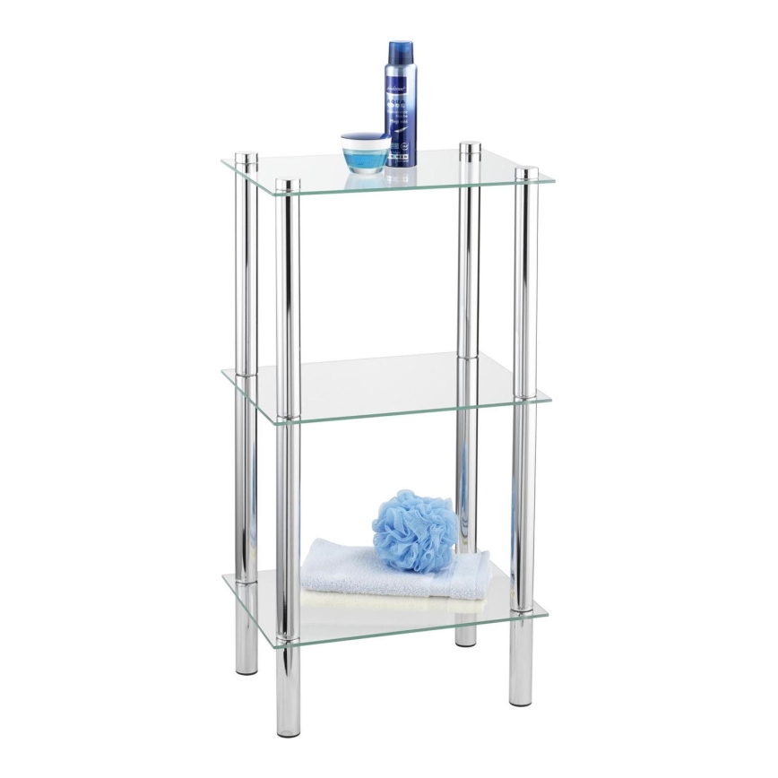 WENKO 15851100 - Étagère YAGO 40x74 cm argentée/transparente