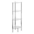 WENKO 15852100 - Étagère YAGO 30 x 104 cm inox/argenté/transparente