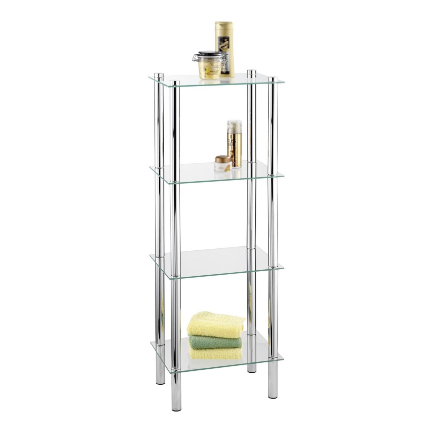WENKO 15853100 - Étagère YAGO 40x104 cm acier inoxydable/argenté/transparent