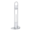 WENKO 16608100 - Brosse WC COSENZA 33x84 cm chrome brillant/satiné