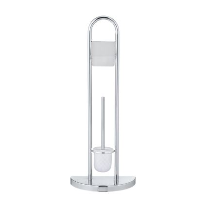WENKO 16608100 - Brosse WC COSENZA 33x84 cm chrome brillant/satiné