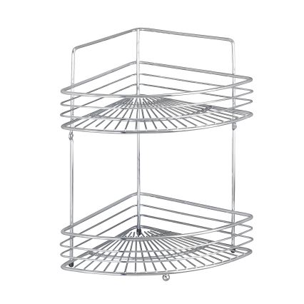 WENKO 16821100 - Étagère d'angle MILANO 31,5x37 cm chrome brillant