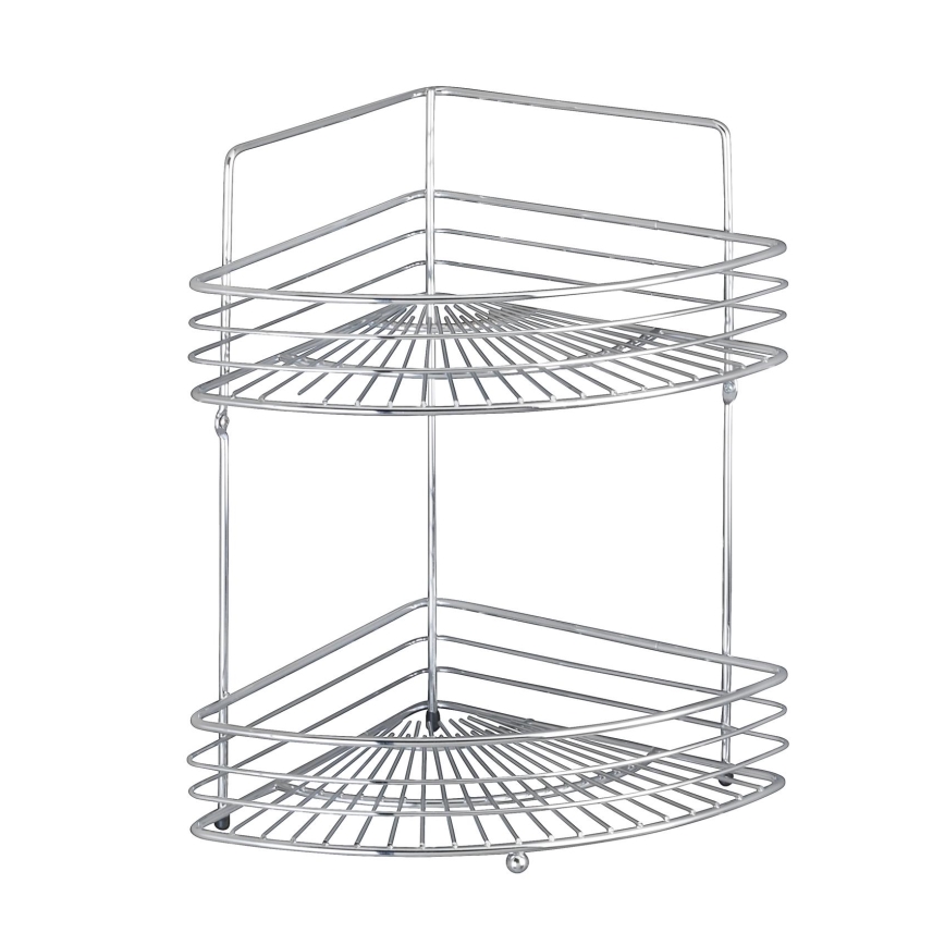 WENKO 16821100 - Étagère d'angle MILANO 31,5x37 cm chrome brillant