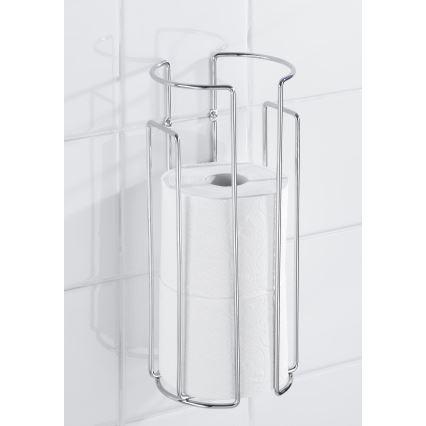 WENKO 16825100 - Porte-rouleau de papier toilette MILANO 13,5x32 cm chromé brillant