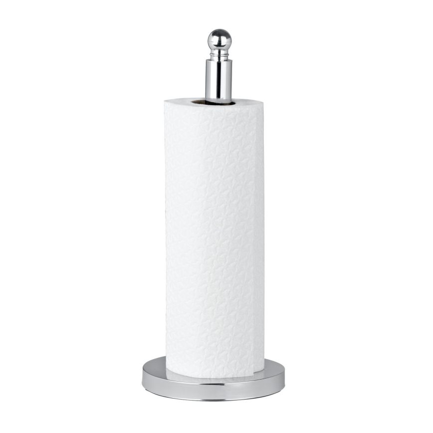 WENKO 16878100 - Porte-rouleau de papier toilette VITERBO 14x35 cm argenté