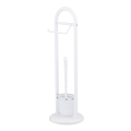 WENKO 17092100 - Brosse WC SIENA 19x63 cm blanc/satiné
