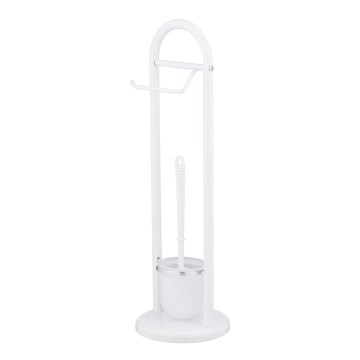 WENKO 17092100 - Brosse WC SIENA 19x63 cm blanc/satiné