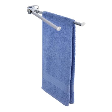 WENKO 17875100 - Porte-serviettes BASIC 42 x 8 cm en acier inoxydable, finition argentée