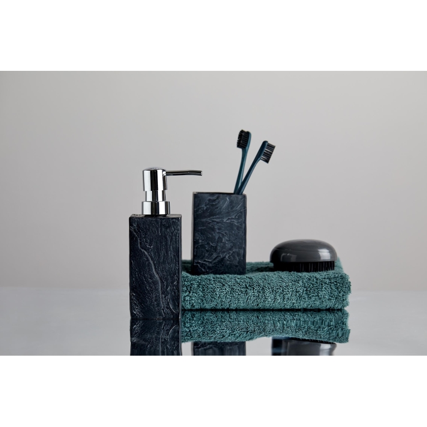 WENKO 17921100 - Distributeur de savon SLATE ROCK 250 ml anthracite
