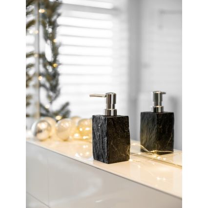WENKO 17921100 - Distributeur de savon SLATE ROCK 250 ml anthracite