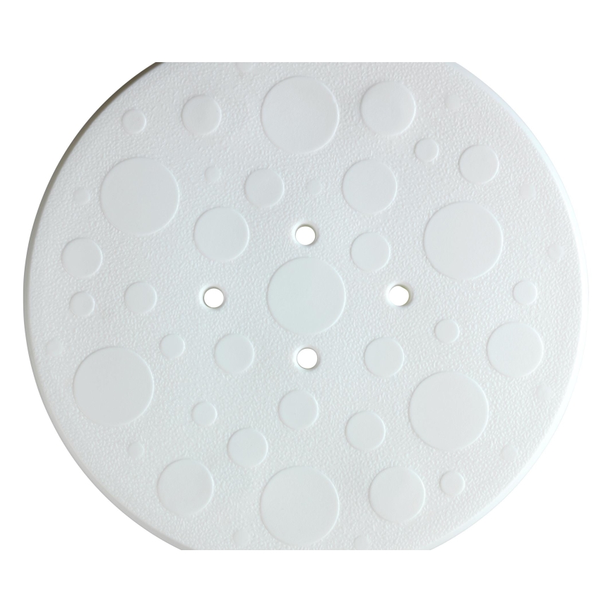 WENKO 1792921100-Tabouret SECURA 45,5x45,5 cm blanc/argent/gris