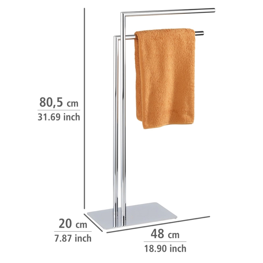 WENKO 18563100 - Porte-serviettes RECCO 48x80,5 cm chromé brillant