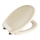 WENKO 18760100-WC Abattant WC OTTANA 37,5 x 44,5 cm beige/argenté
