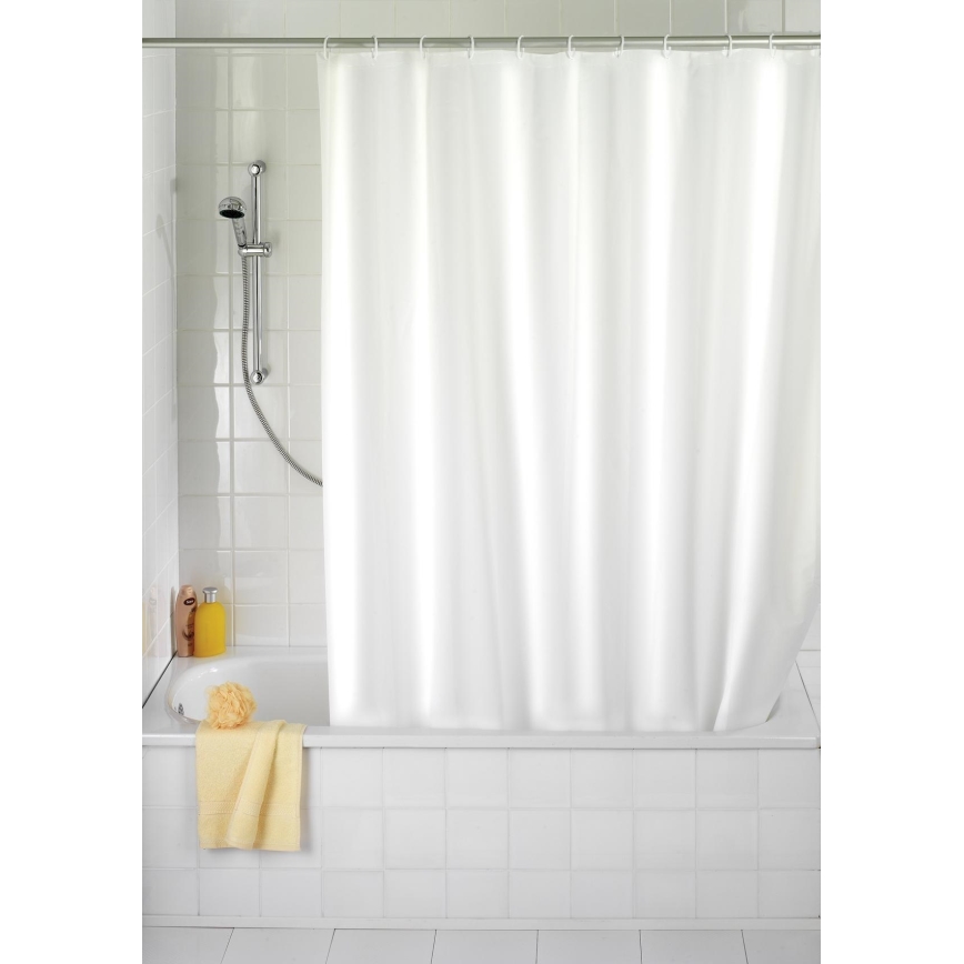 WENKO 19104100 - Rideau de douche 180x200 cm, blanc