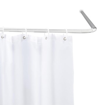 WENKO 19215100 - Support de barre UNIVERSAL 2x2 cm chrome/blanc