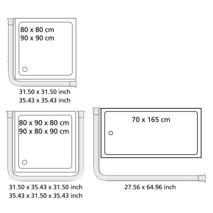 WENKO 19215100 - Support de barre UNIVERSAL 2x2 cm chrome/blanc