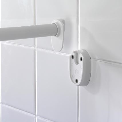 WENKO 19219100 - Barre de douche extensible 80x90 cm blanche
