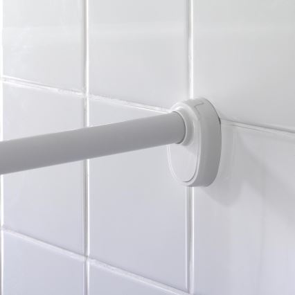 WENKO 19219100 - Barre de douche extensible 80x90 cm blanche