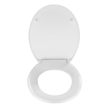 WENKO 19539100-WC abattant WC VIGONE 37,5x45 cm blanc/argent