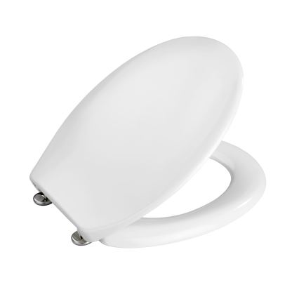 WENKO 19539100-WC abattant WC VIGONE 37,5x45 cm blanc/argent