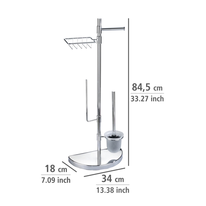 WENKO 196022500 - Meuble de toilette SPACE MARVEL 34x84,5 cm argenté/satiné