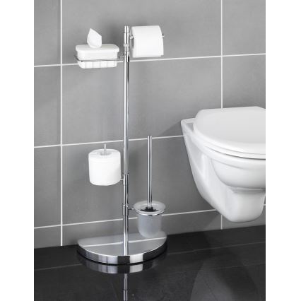 WENKO 196022500 - Meuble de toilette SPACE MARVEL 34x84,5 cm argenté/satiné