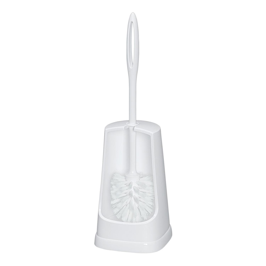 WENKO 19607100 - Brosse de toilette SIMPLE 12,5 x 40 cm blanche