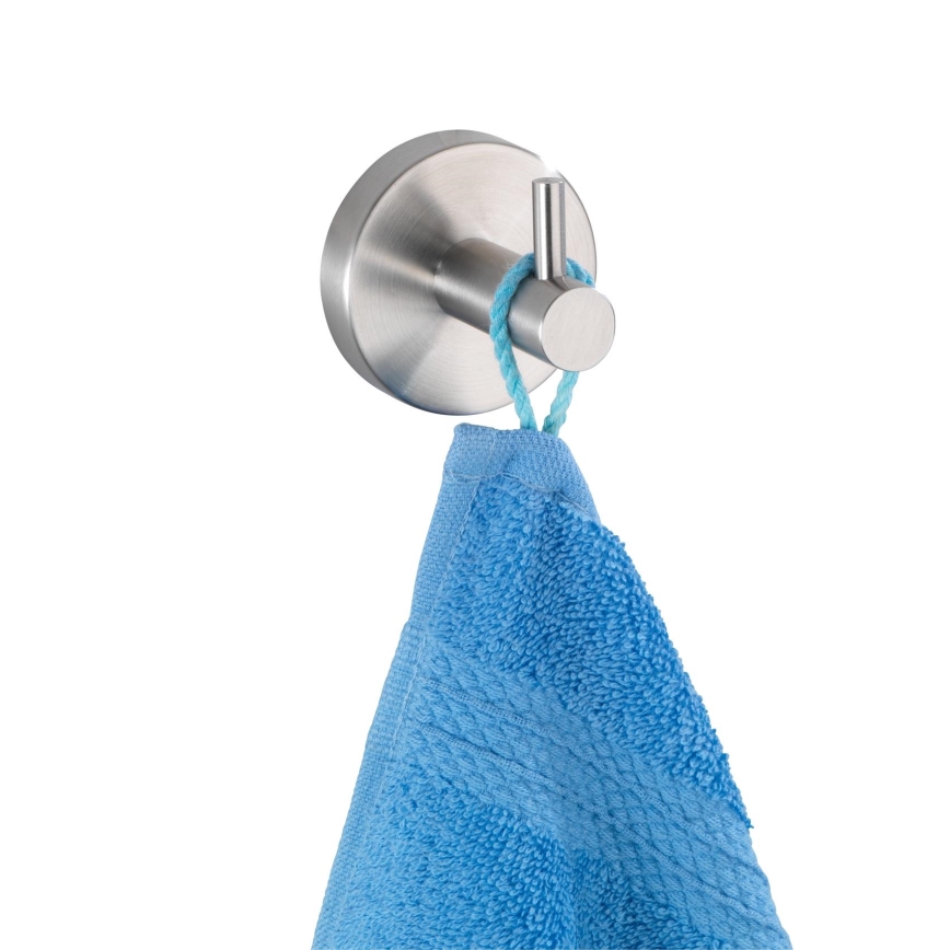 WENKO 19621100 - Crochet BOSIO MAT 5,5x5,5 cm acier inoxydable/argenté