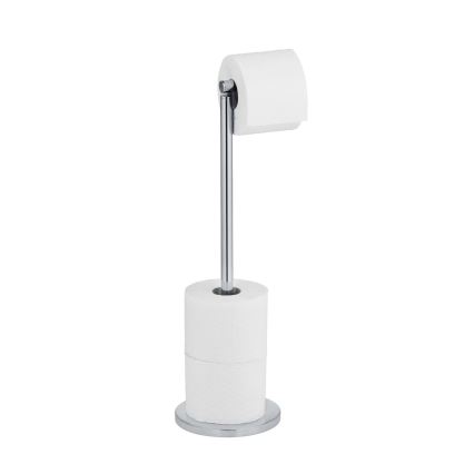 WENKO 19637100 - Porte-rouleau de papier toilette 21x55 cm inox/argenté