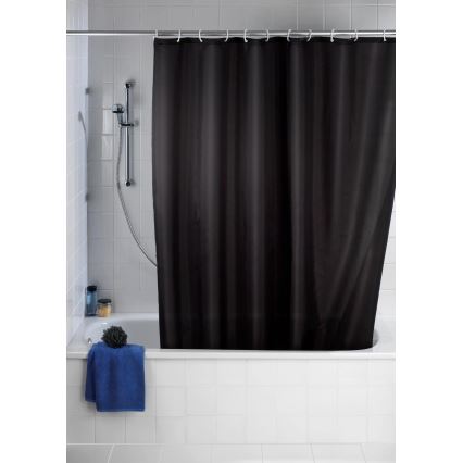 WENKO 20043100 - Rideau de douche 180x200 cm noir