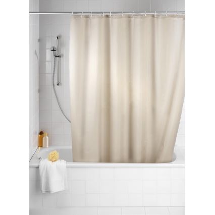 WENKO 20045100 - Rideau de douche 180 x 200 cm beige