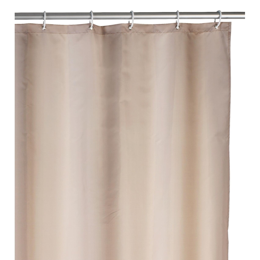 WENKO 20045100 - Rideau de douche 180 x 200 cm beige
