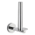 WENKO 20218100 - Support mural pour papier toilette BOSIO SHINE 8x12,5 cm, inox/argenté