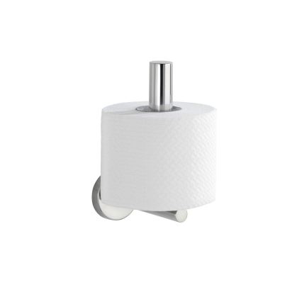 WENKO 20218100 - Support mural pour papier toilette BOSIO SHINE 8x12,5 cm, inox/argenté