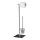 WENKO 20391100 - Brosse WC LIMA 23,5x69 cm inox/satiné/noir
