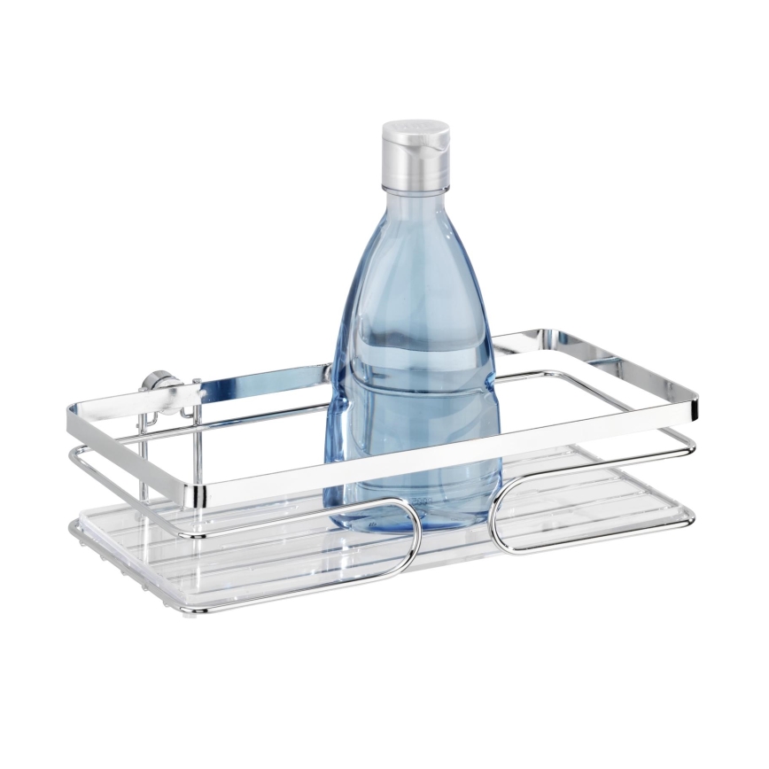 WENKO 20409100-Étagère PREMIUM en acier inoxydable 24x13,5 cm inox/argentée