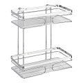 WENKO 20410100-Étagère PREMIUM en acier inoxydable 24x27 cm inox/argenté