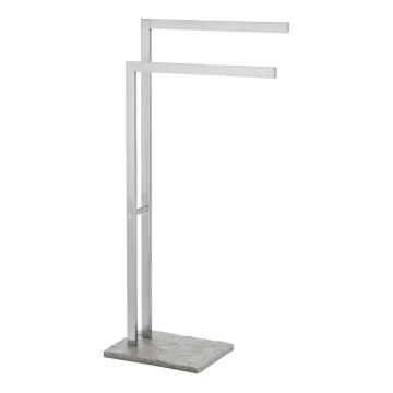 WENKO 20603100 - Porte-serviettes GRANIT 43,5 x 86,5 cm inox/satiné/gris