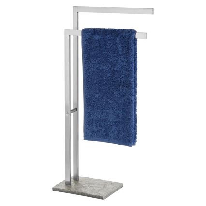 WENKO 20603100 - Porte-serviettes GRANIT 43,5 x 86,5 cm inox/satiné/gris