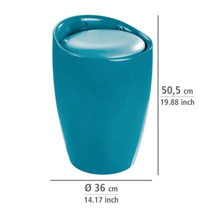 WENKO 20625100 - Tabouret CANDY 36x50,5 cm turquoise/noir