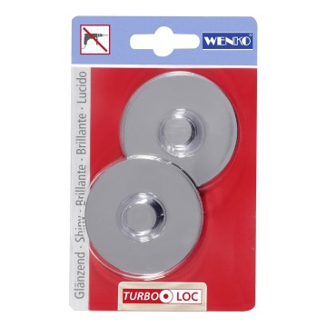 WENKO 20646100-Adaptateur CLA+PREM+STYLE AD TL 6x1,4 cm chrome brillant