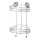 WENKO 20885100 - Étagère d'angle VACUUM-LOC ROND ACIER 24,5 x 41 cm chromé brillant