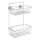 WENKO 20889100-Étagère VACUUM-LOC ronde en acier 26x38 cm chrome brillant